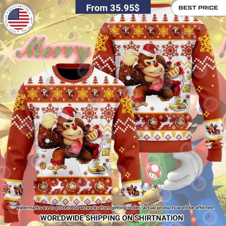 HOT Super Mario Donkey Kong Ugly Sweater Nice photo dude