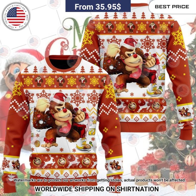 HOT Super Mario Donkey Kong Ugly Sweater Cuteness overloaded