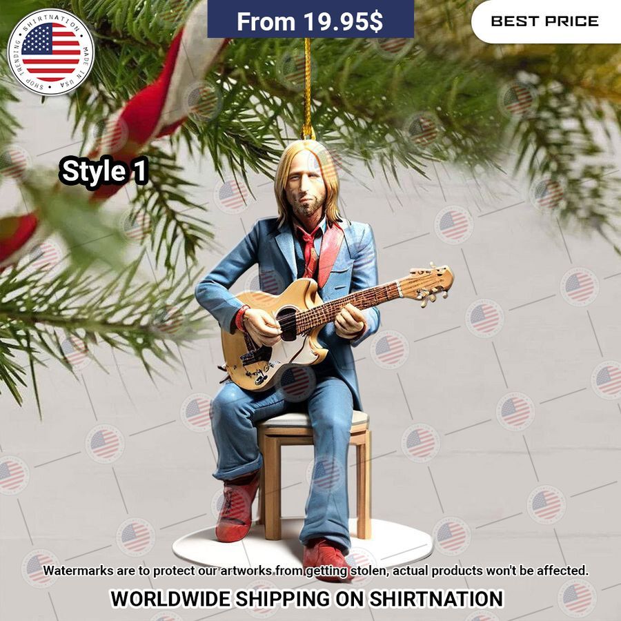 HOT Tom Petty Christmas Ornament How did you always manage to smile so well?
