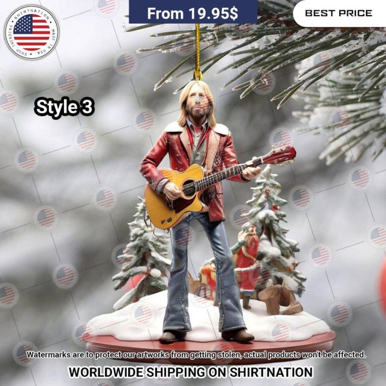 HOT Tom Petty Christmas Ornament Radiant and glowing Pic dear