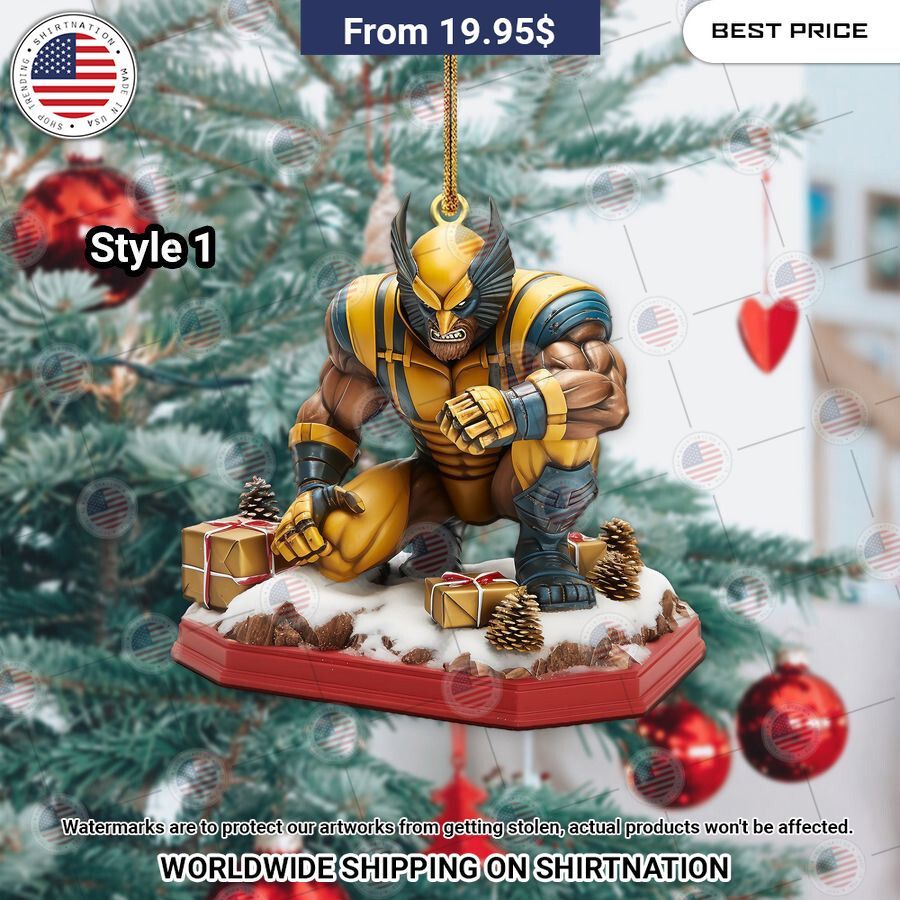 HOT Wolverine Christmas Ornament How did you learn to click so well