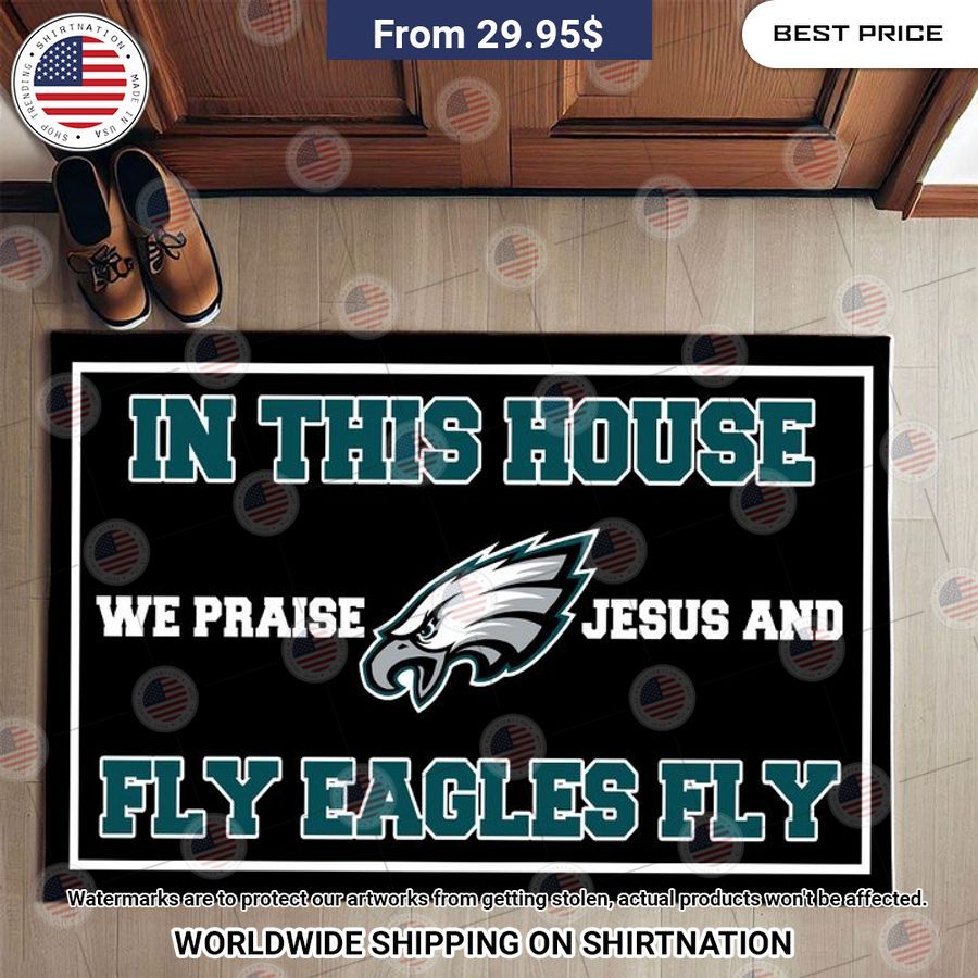 in this house we praise jesus and say fly eagles fly philadelphia eagles doormat 1 165.jpg
