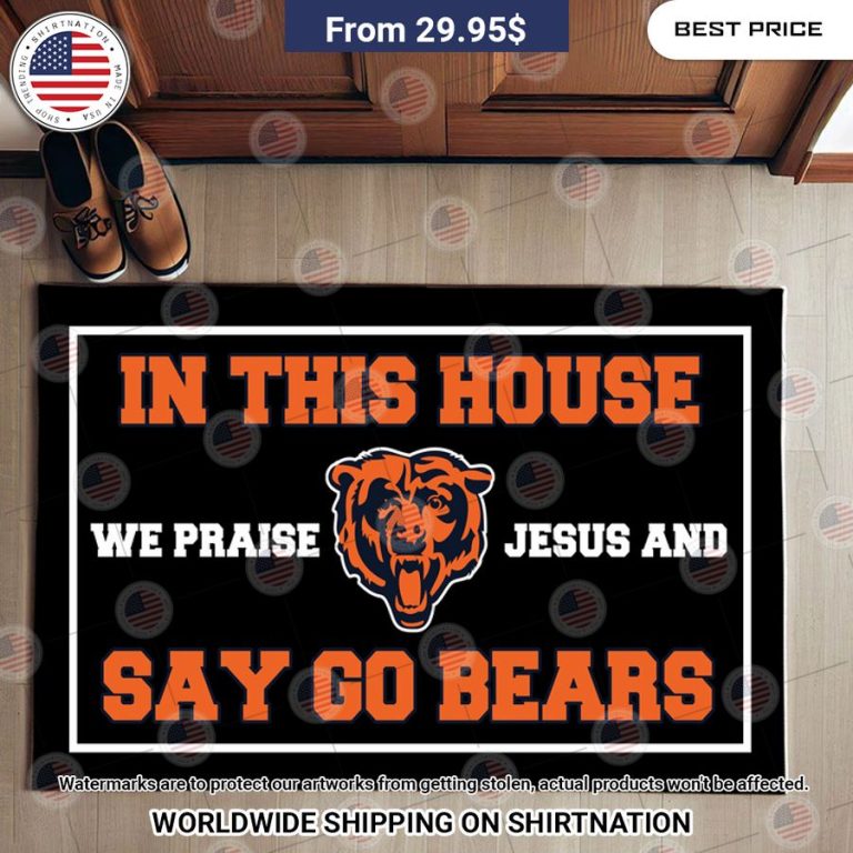 in this house we praise jesus and say go bears chicago bears doormat 3 355.jpg