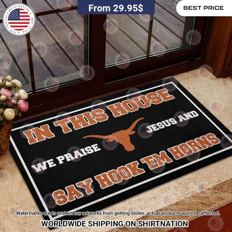 in this house we praise jesus and say go hook em horns texas longhorns doormat 3 776.jpg