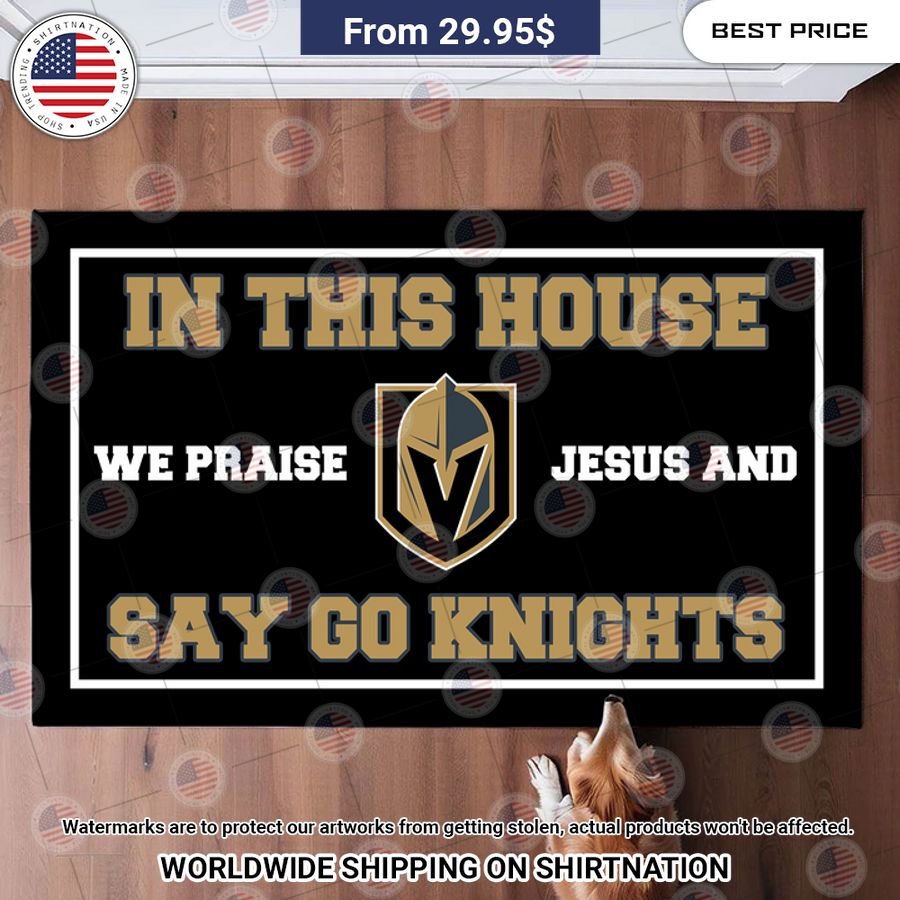 in this house we praise jesus and say go knights vegas golden knights doormat 1 546.jpg