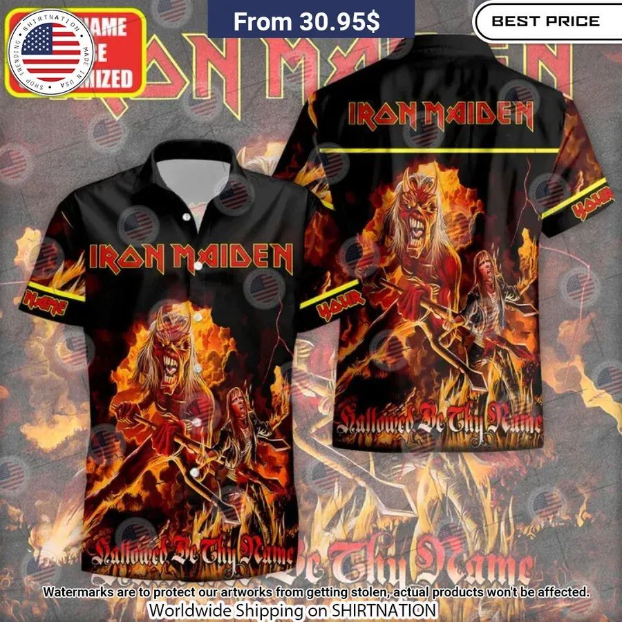 Iron Maiden Hallowed Be Thy Name Hawaiian Shirt My friend and partner