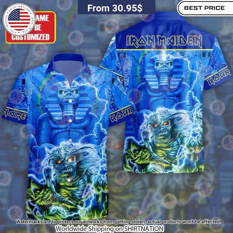 Iron Maiden Mummy Hawaiian Shirt Sizzling