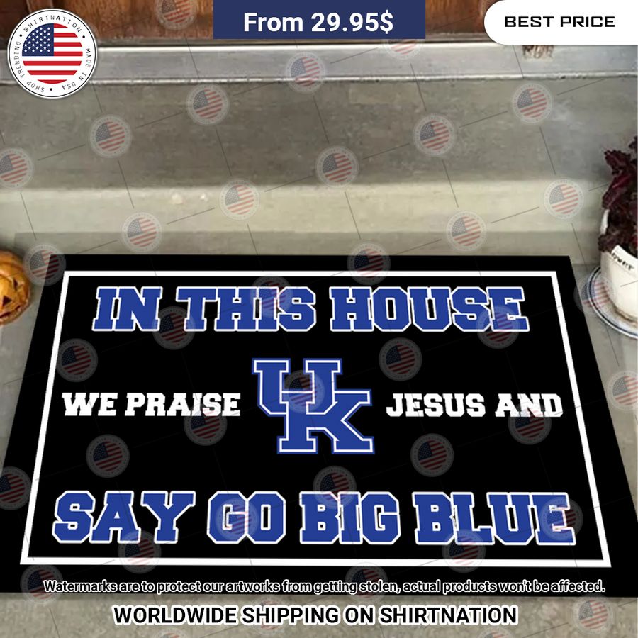kentucky wildcats in this house we praise jesus and say go big blue doormat 1 83.jpg