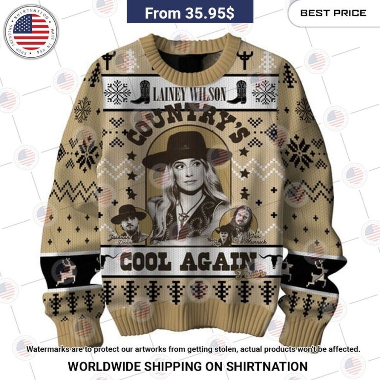 Lainey Wilson Country's Cool Again Sweater Amazing Pic