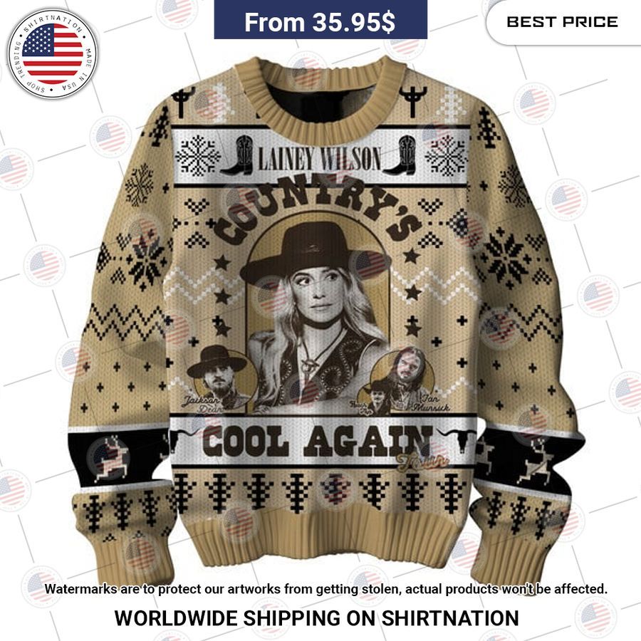 Lainey Wilson Country's Cool Again Sweater Amazing Pic