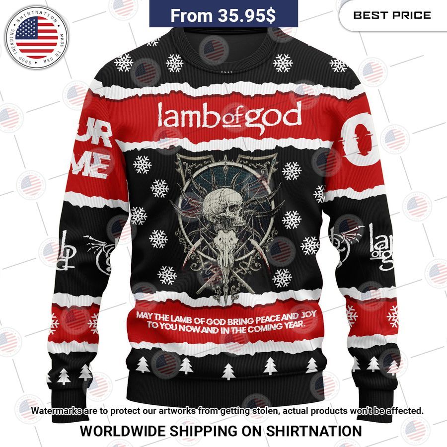 Lamb of God Custom Christmas Sweater Beauty queen