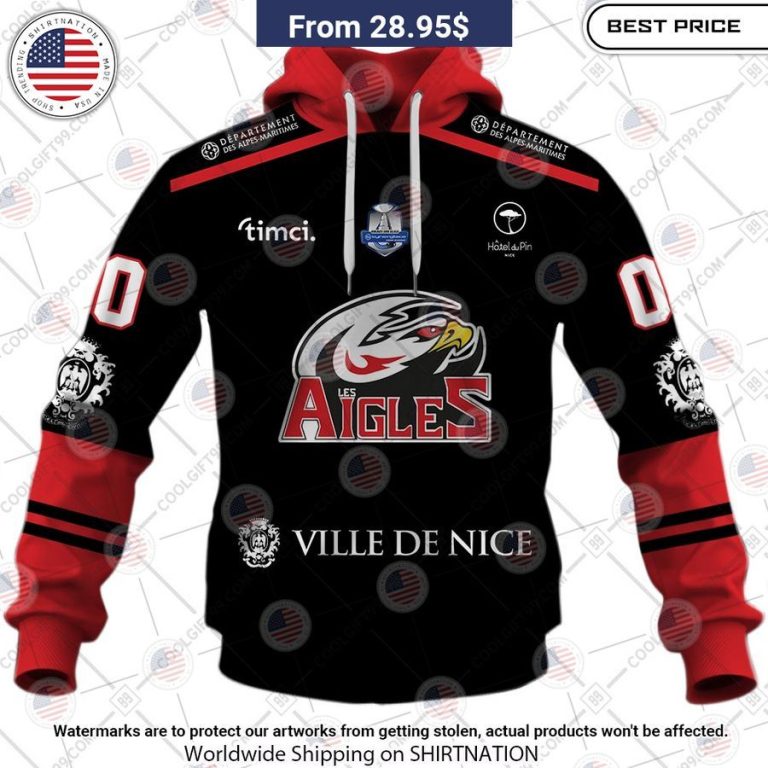 Les Aigles de Nice Home Jersey Style Custom Hoodie Ah! It is marvellous