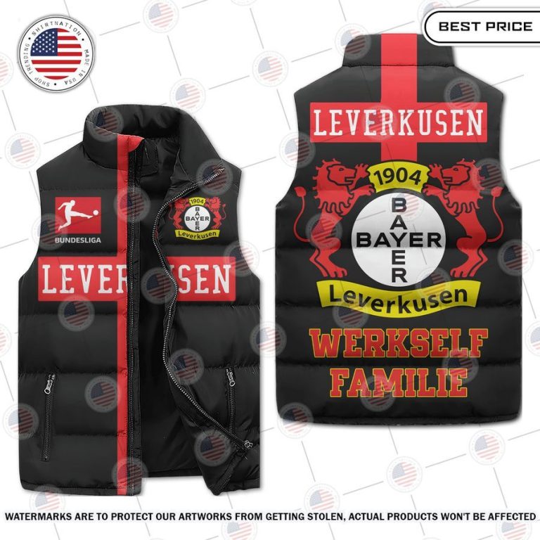 Leverkusen Werkself Familie Sleeveless Down Jacket Cuteness overloaded