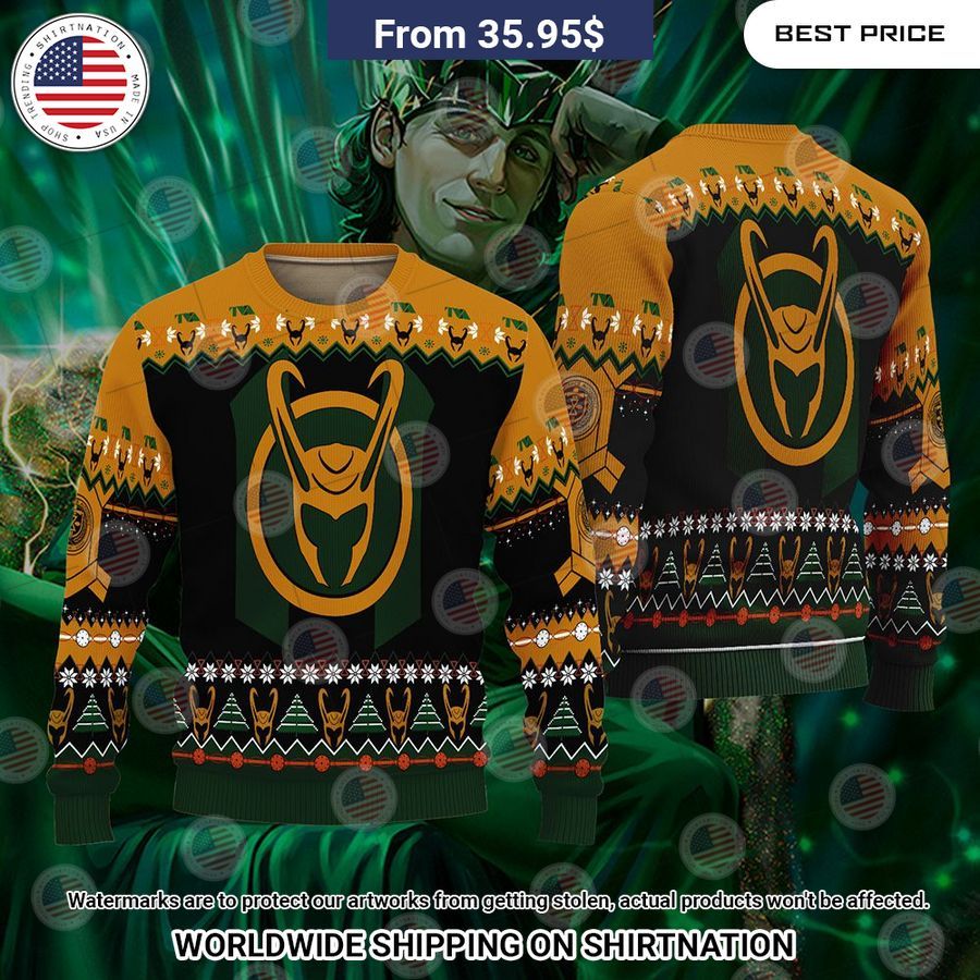 Loki God Of Stories Christmas Sweater Eye soothing picture dear