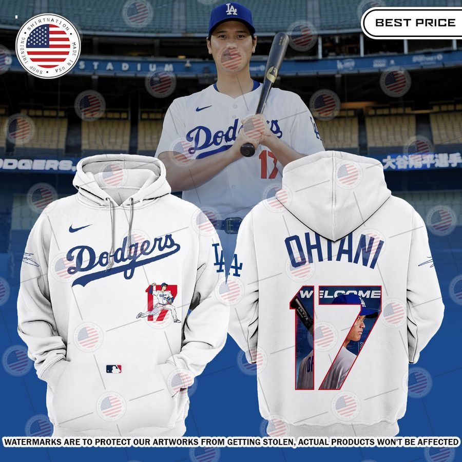 Los Angeles Dodgers Ohtani 17 Hoodie Cutting dash