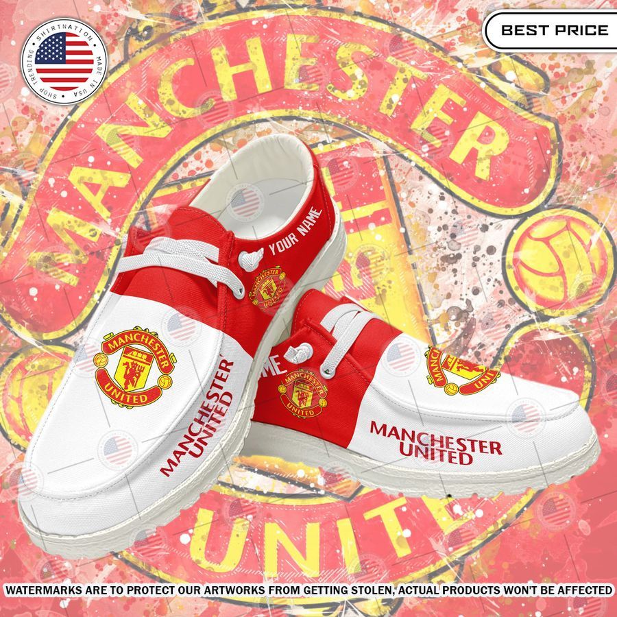Manchester United Custom Hey dude Shoes Loving click