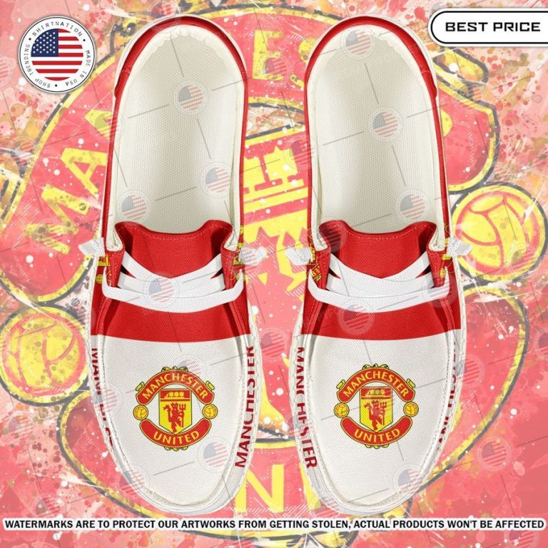 Manchester United Custom Hey dude Shoes Nice shot bro