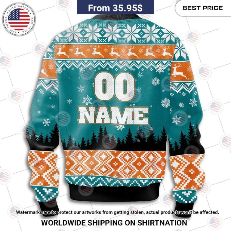 Miami Dolphins Hohoho Christmas Sweater Good click