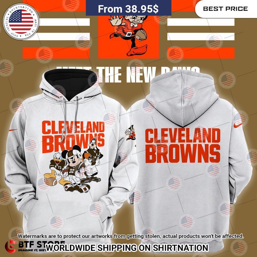 Mickey Mouse Cleveland Browns Hoodie Nice shot bro
