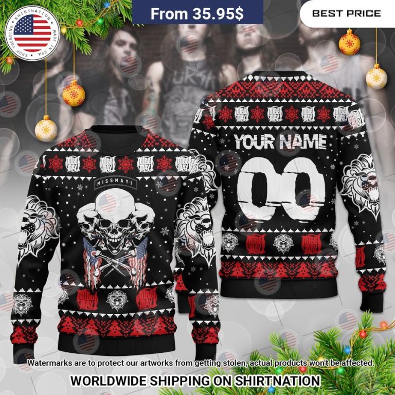 Miss May I US Flag Christmas Sweater Cool look bro