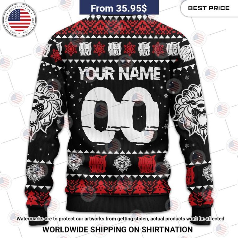 Miss May I US Flag Christmas Sweater Elegant picture.