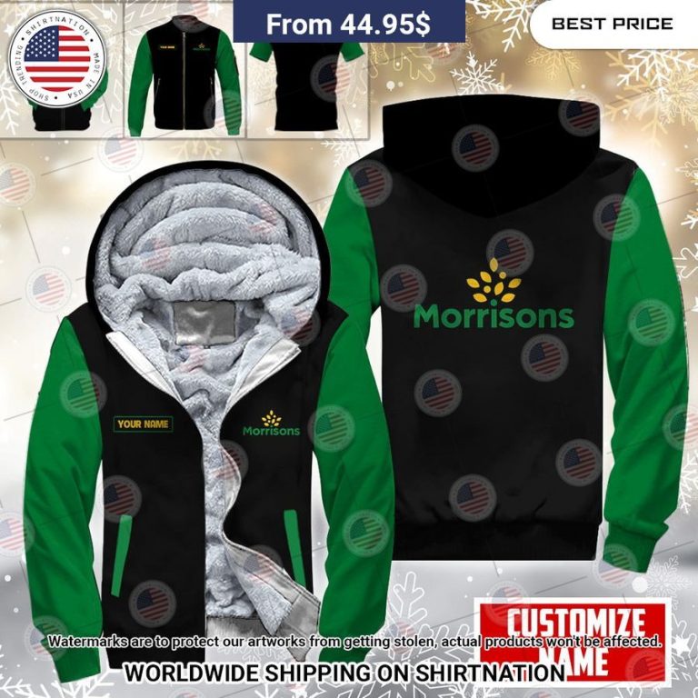 Morrisons Custom Fleece Hoodie Wow, cute pie