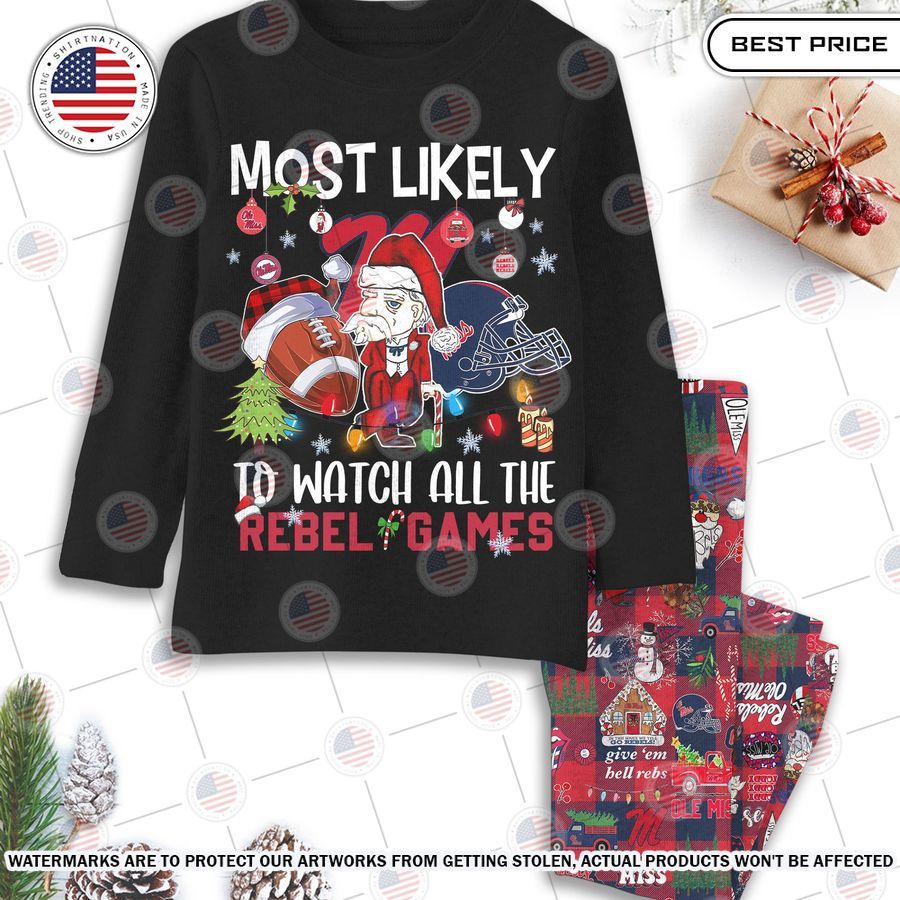 Most Likely To Watch All The Rebel Games Pajamas Set Rocking picture