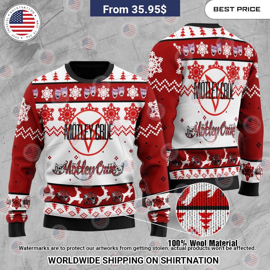 Motley Crue Ugly Sweater Eye soothing picture dear