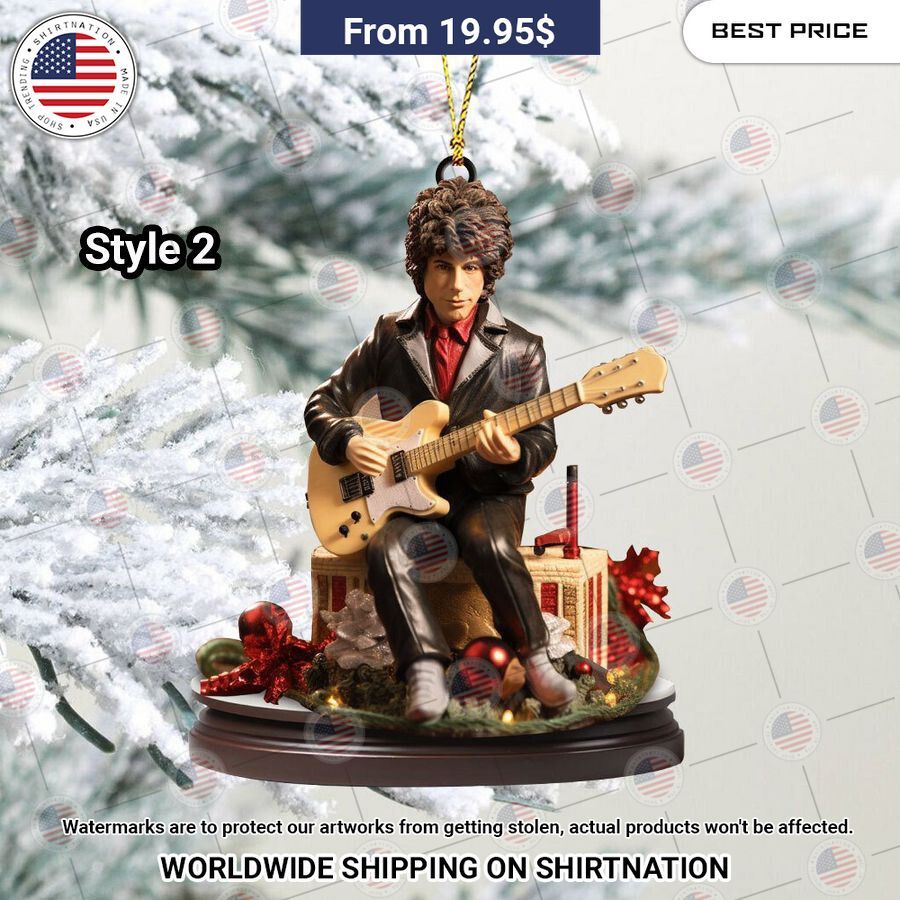 NEW Bob Dylan Christmas Ornament Cutting dash
