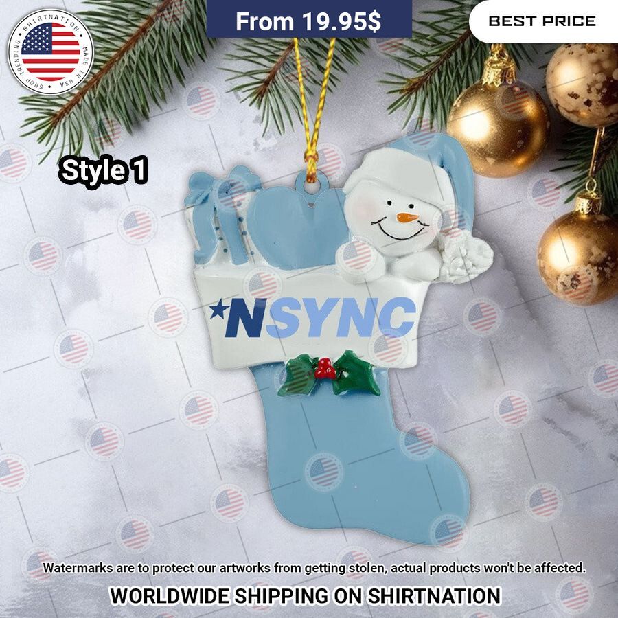 NEW NSYNC Christmas Ornament Two little brothers rocking together