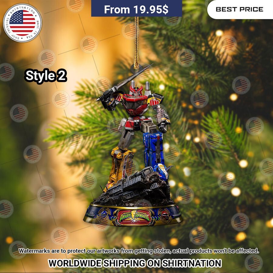 NEW Power Rangers Christmas Ornament Cutting dash