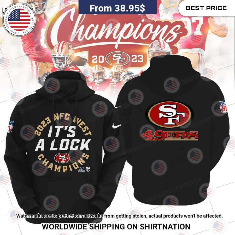 nfc west division champions 2023 san francisco 49ers hoodie 1