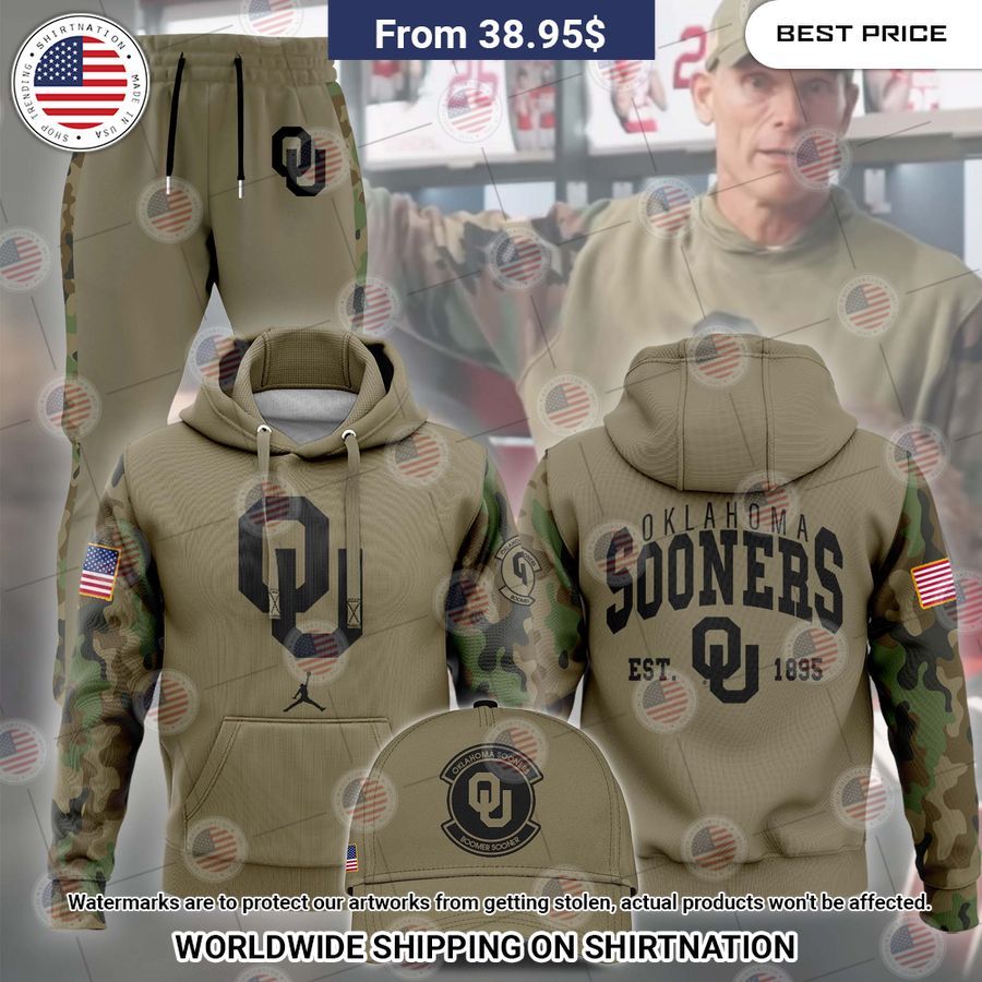 Oklahoma Sooners Brent Venables Arrmy Hoodie Such a charming picture.