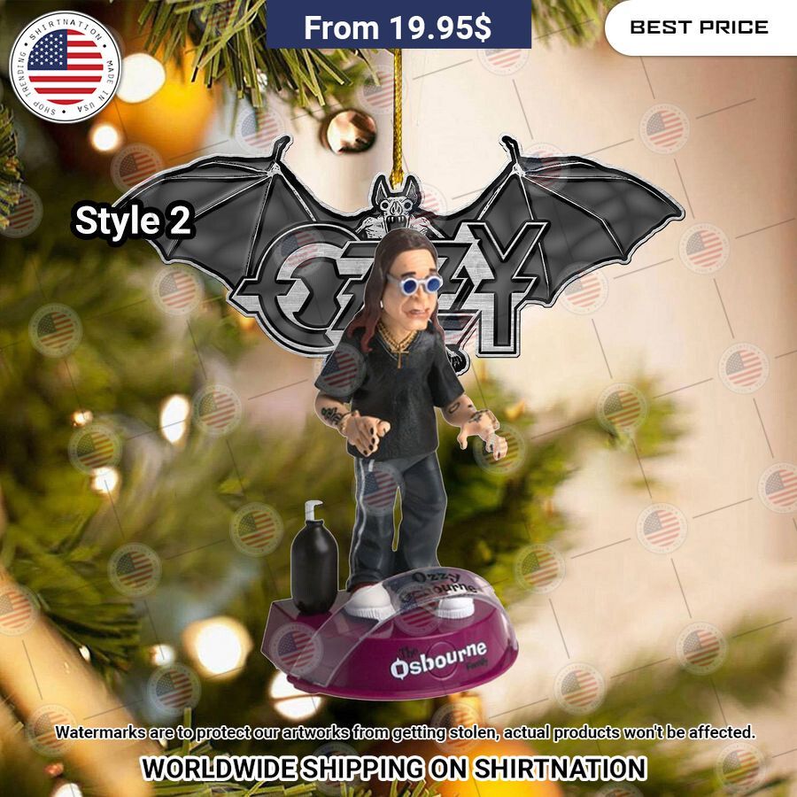 Ozzy Osbourne Christmas Ornament You tried editing this time?