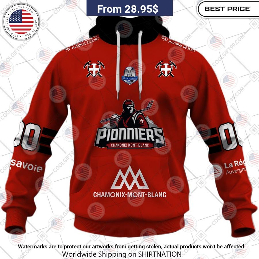 Pionniers de Chamonix Home Jersey Style Custom Hoodie Loving click