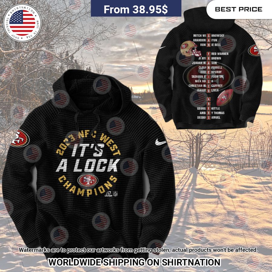 san francisco 49ers champions nfc west division its a lock hoodie 1 297.jpg