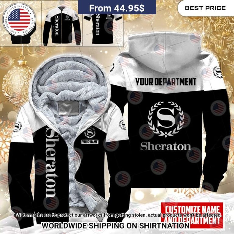 Sheraton Custom Fleece Hoodie Cutting dash