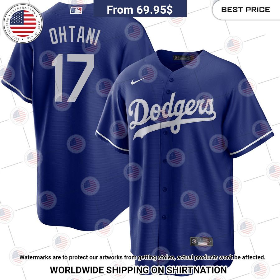 Shohei Ohtani 17 Los Angeles Dodgers Baseball Jersey Handsome as usual
