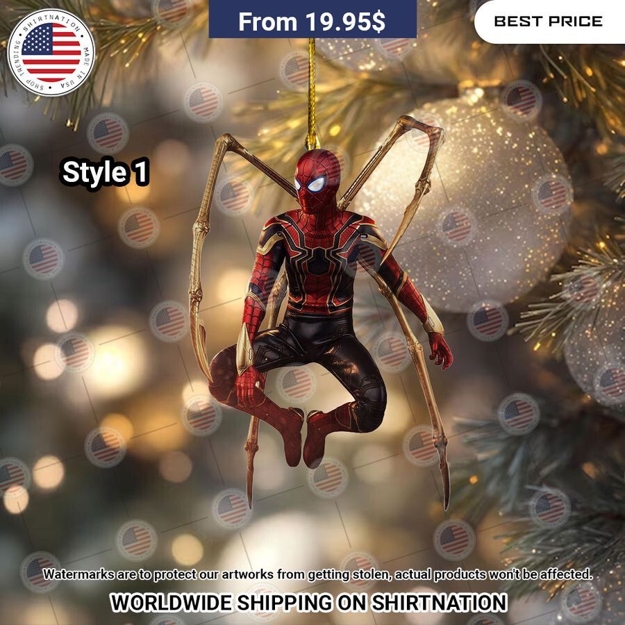 Spider Man Christmas Ornament Hundred million dollar smile bro