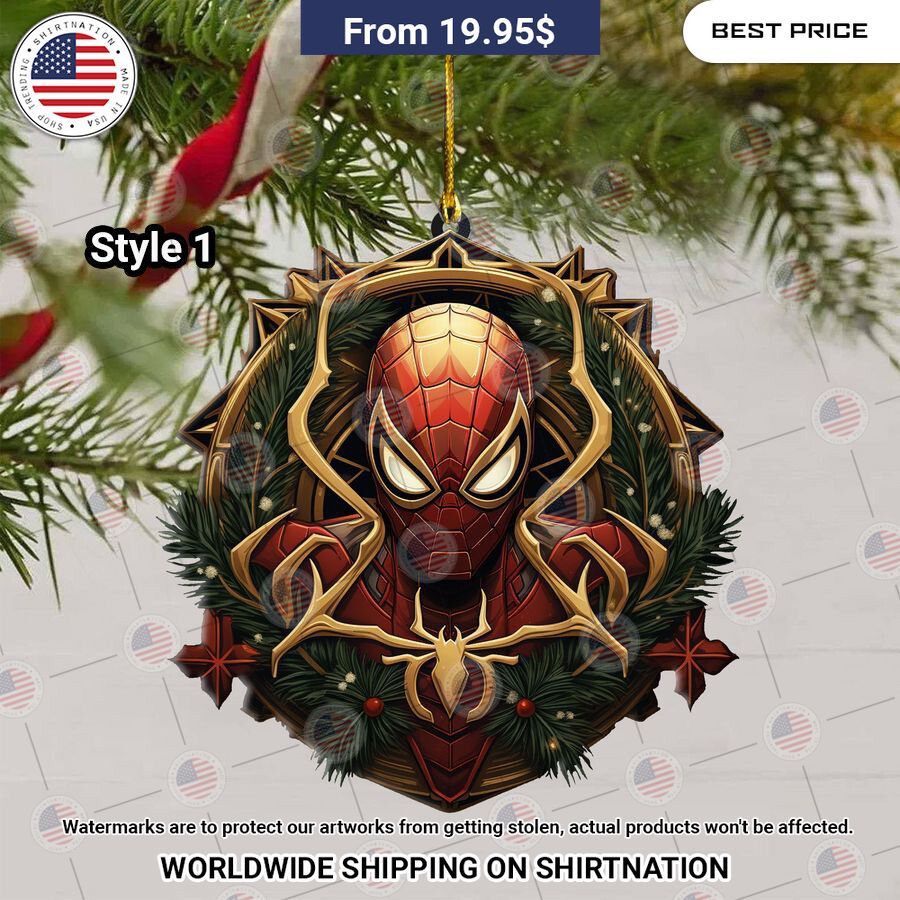 Spider Man Marvel Christmas Ornament Hundred million dollar smile bro