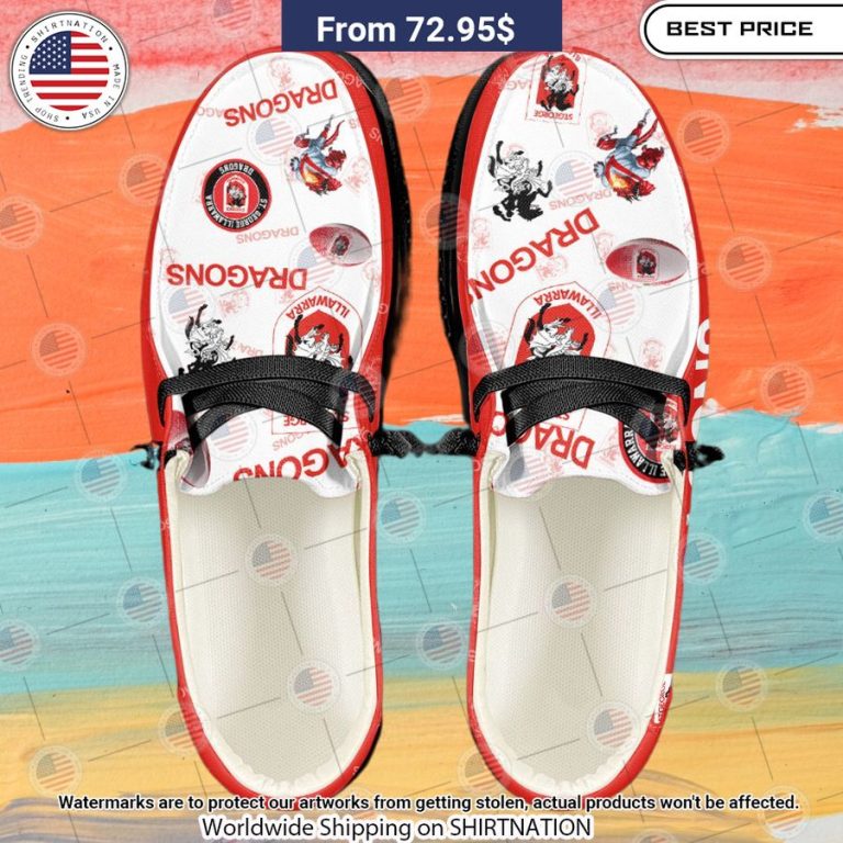 St. George Illawarra Dragons Custom Hey Dude Shoes Sizzling