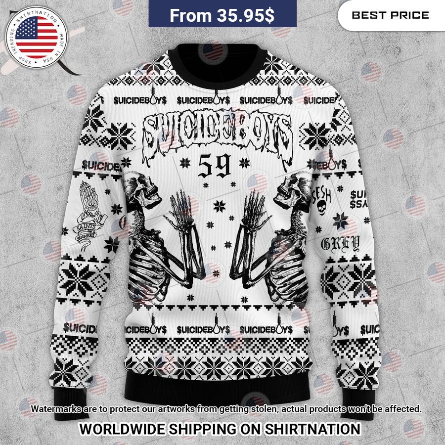 Suicideboys G59 Skull Ugly Sweater Rocking picture