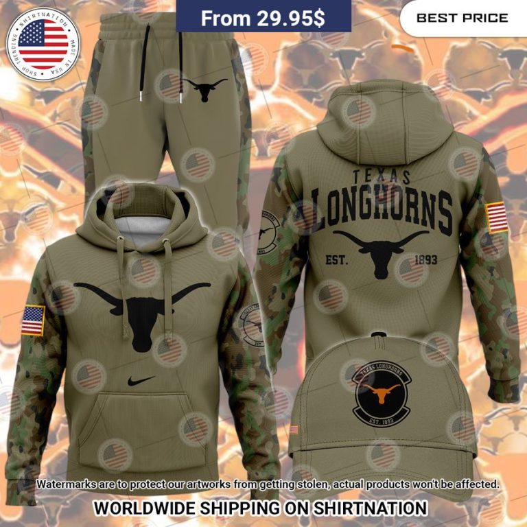 Texas Longhorns Est 1893 Vetaran Hoodie Nice elegant click