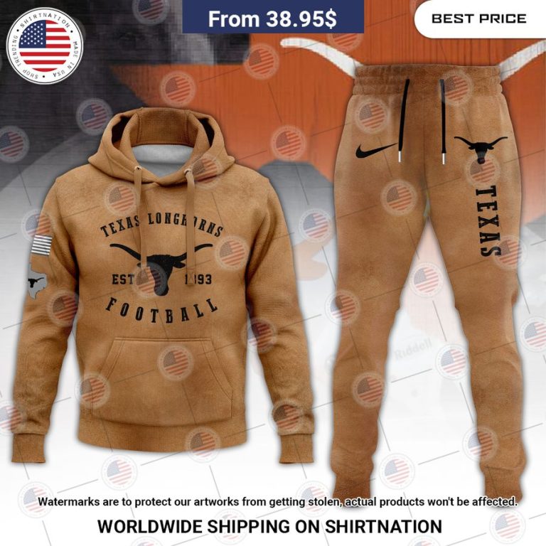 Texas Longhorns Football Hoodie Nice Pic