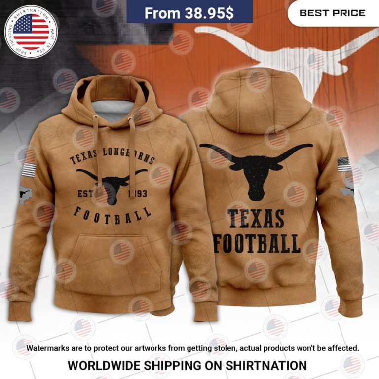 Texas Longhorns Football Hoodie Impressive picture.