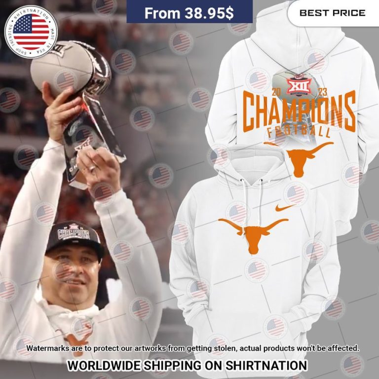 Texas Longhorns Steve Sarkisian Big 12 Championship Hoodie Good look mam