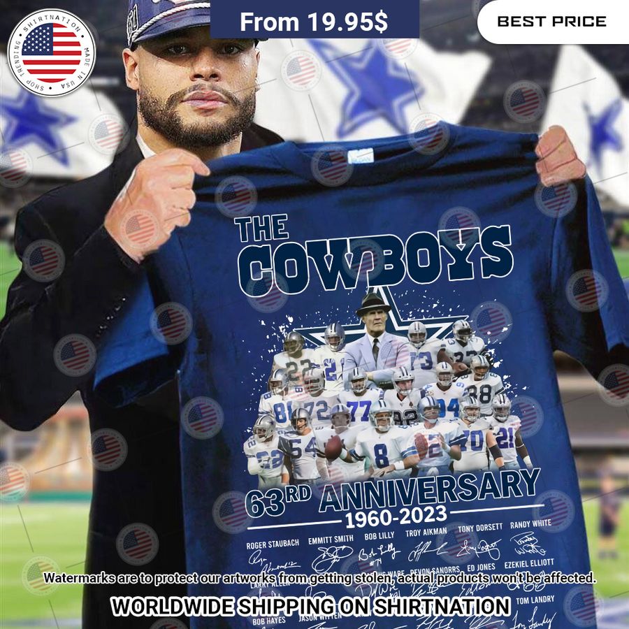 The Cowboys 63rd Anniversary Dallas Cowboys Shirt Best couple on earth
