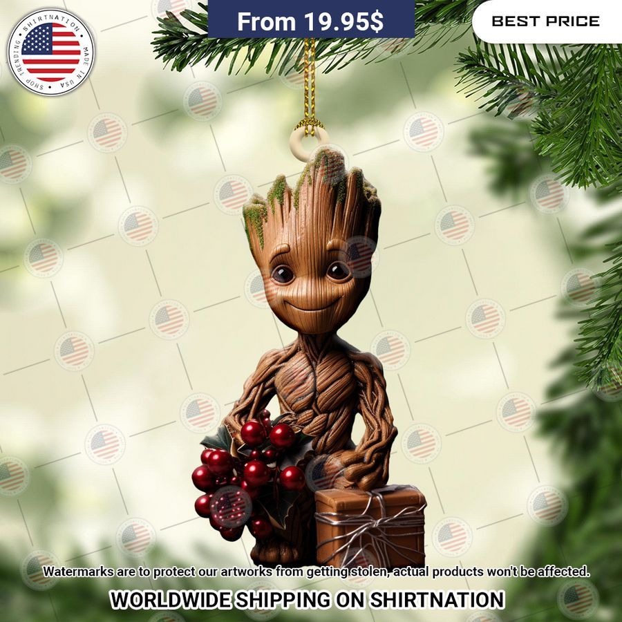 The Groot Cherry Christmas Ornament Wow! What a picture you click