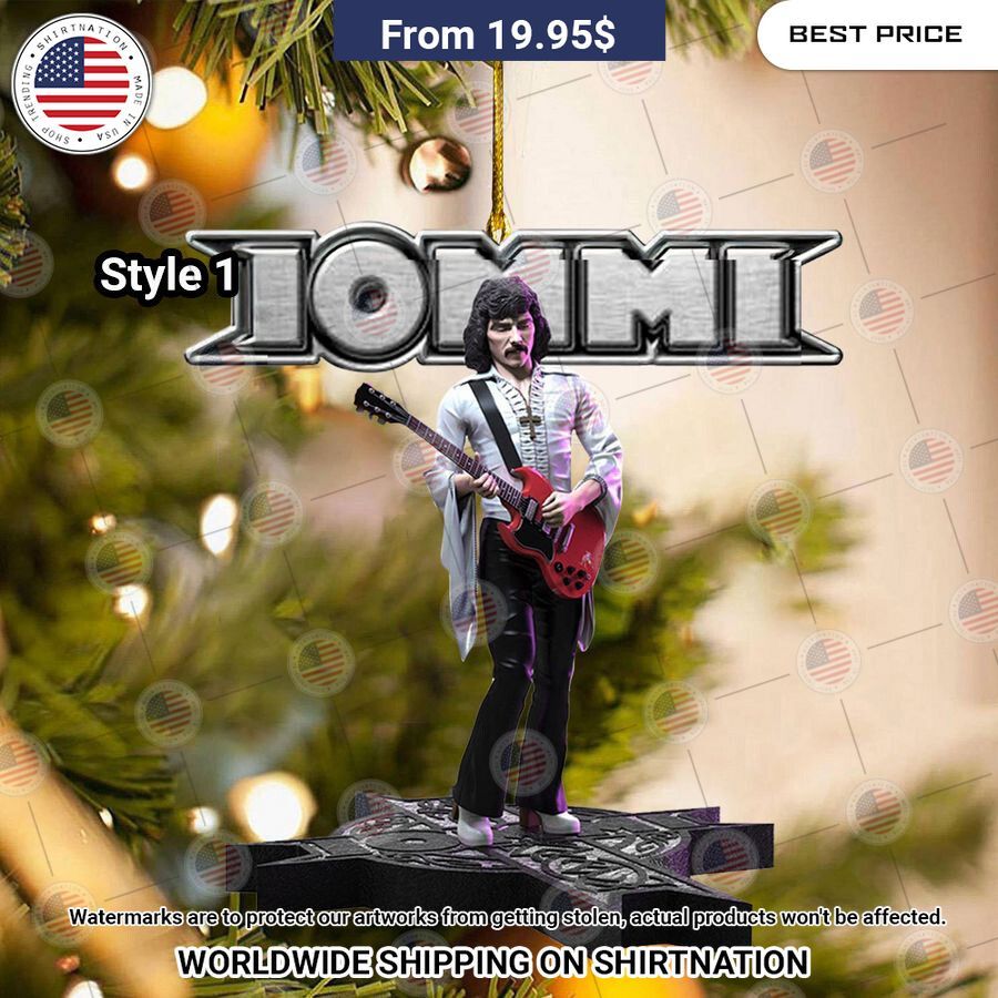 Tony Iommi Christmas Ornament You always inspire by your look bro