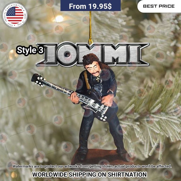 Tony Iommi Christmas Ornament Super sober